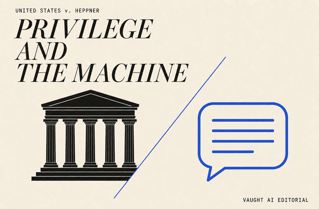 A Federal Judge Just Ruled Your AI Chats Are Not Privileged. Here Is What That Means for How Your Firm Runs AI.