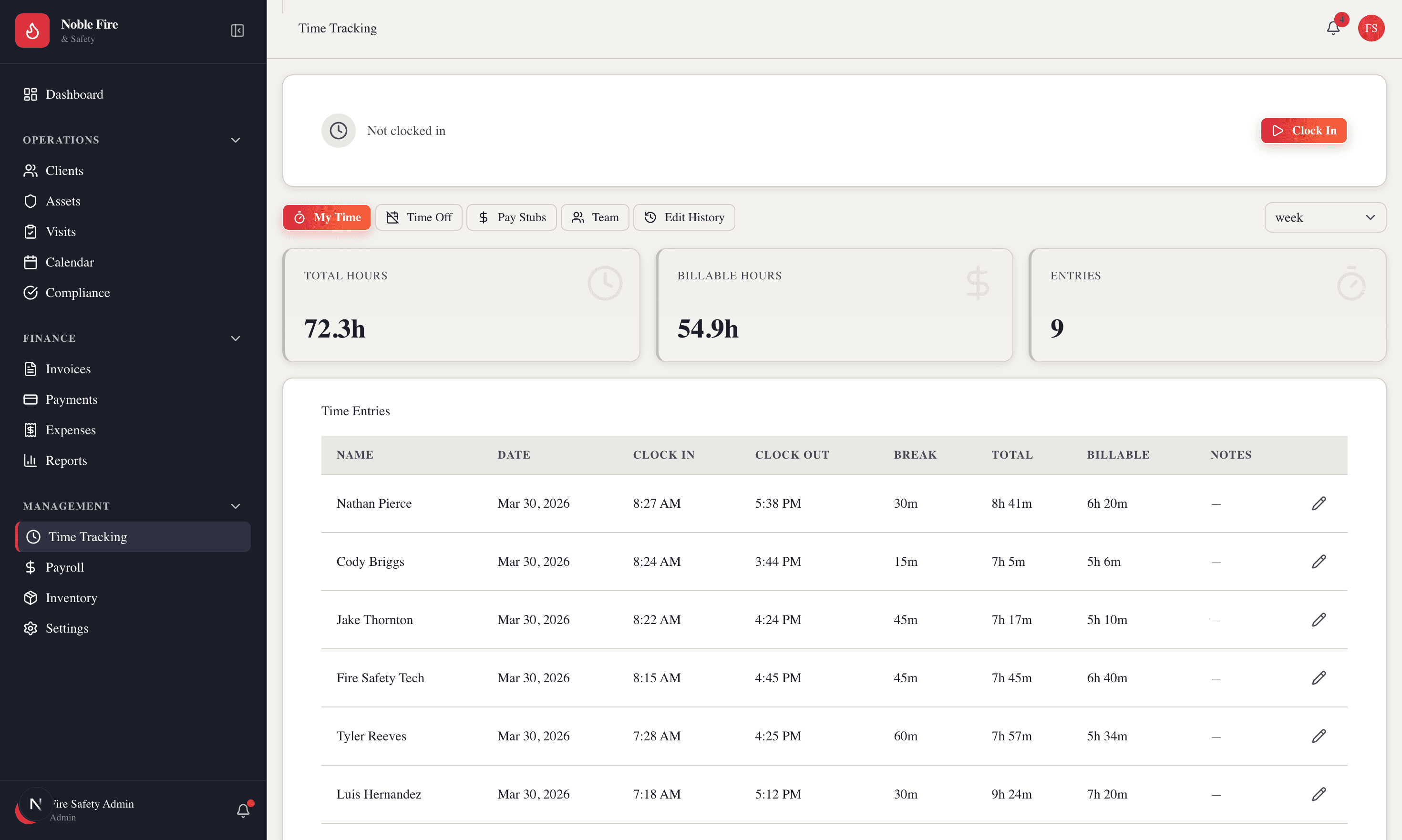 Employee Time Tracking