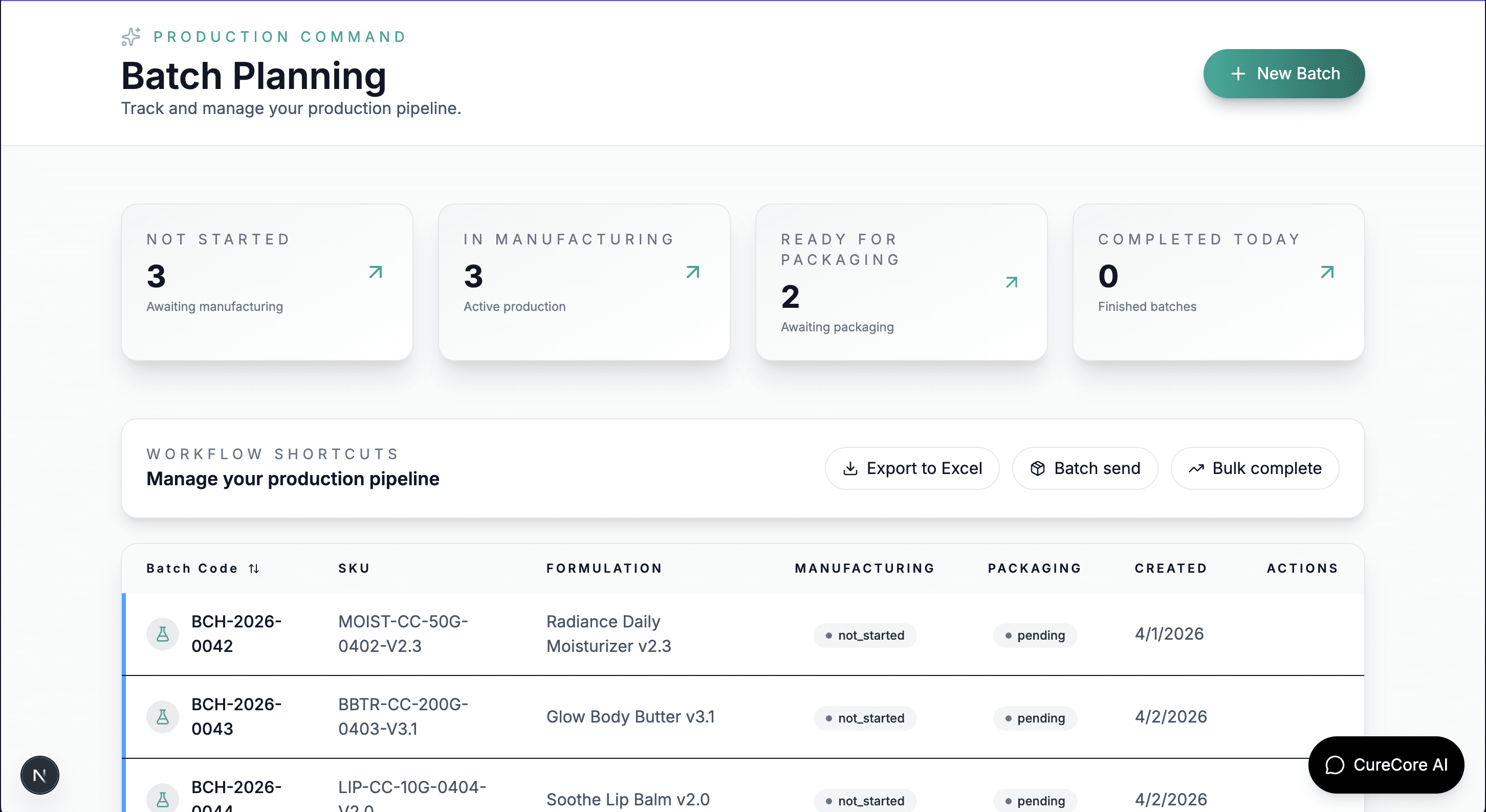 Batch Tracking